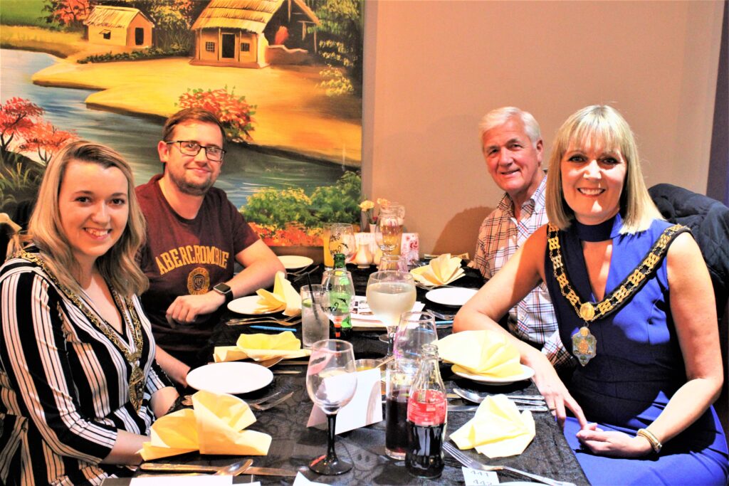 Durham County Council Chairman, Councillor Katie Corrigan, Sam Raper, Brian Allen and Bishop Auckland Mayor, Councillor Joy Allen.