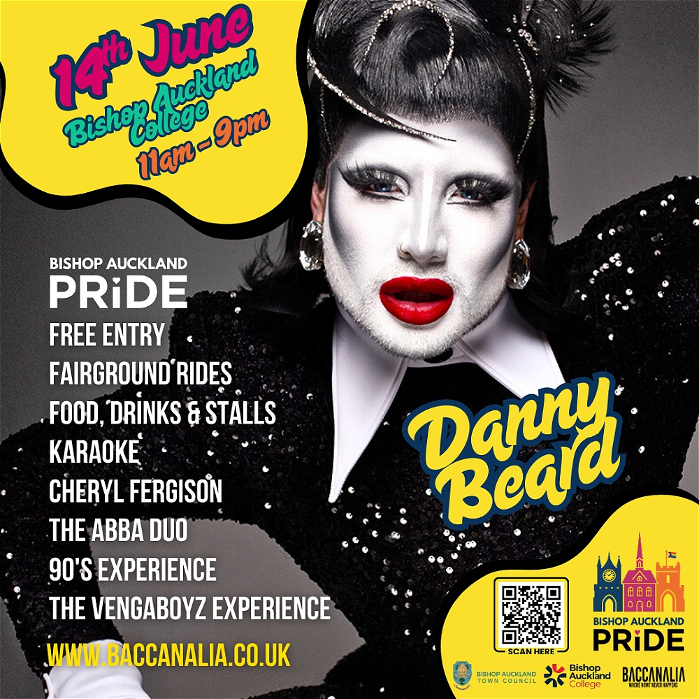 Baccaalia Bishop Auckland Pride at Bishop Auckland College, Saturday 14th June 2025