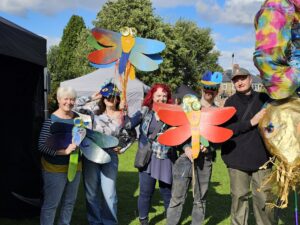 A group photograph at the Bishop Auckland Family Festival in 2024.