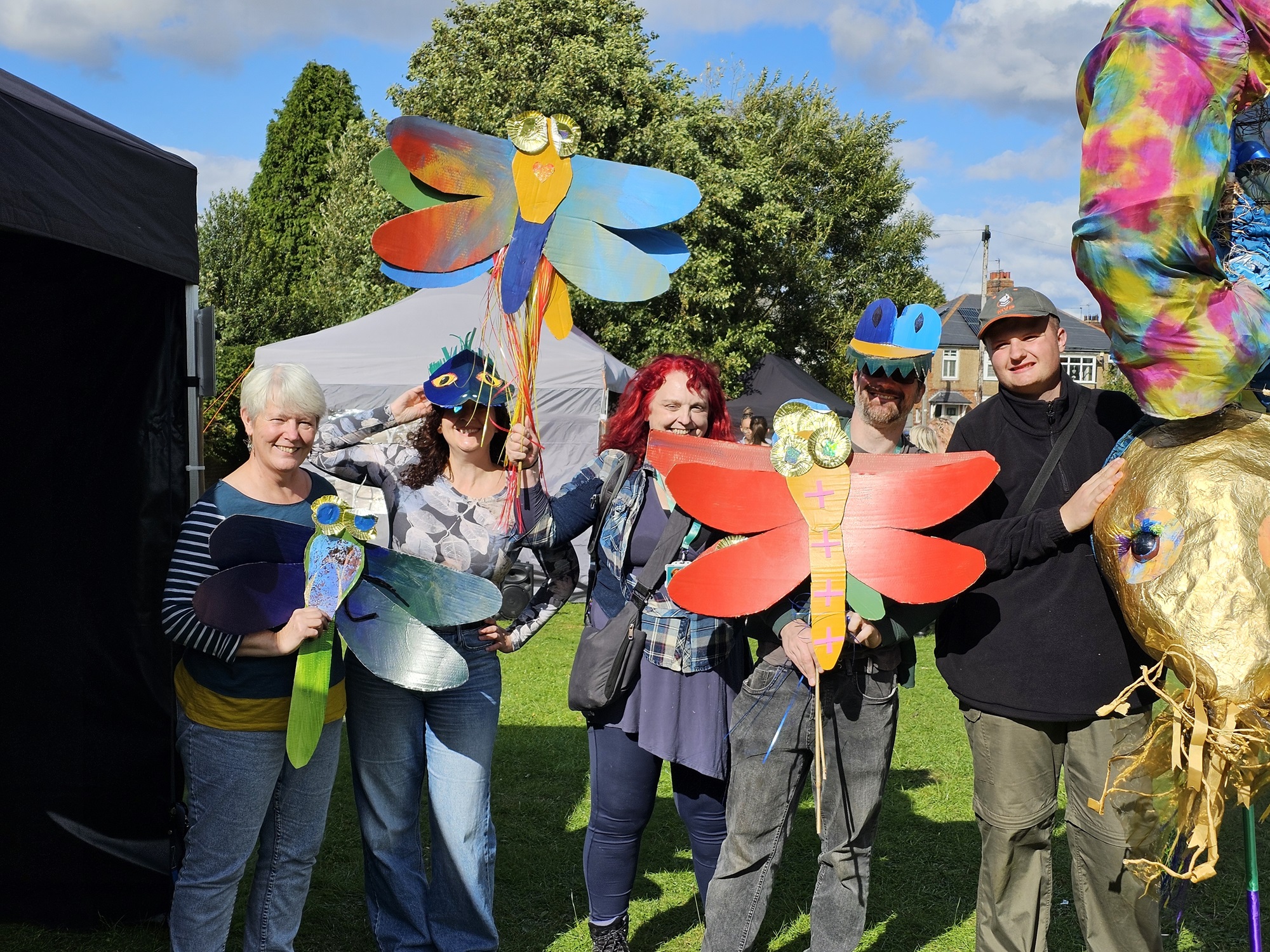 A group photograph at the Bishop Auckland Family Festival in 2024.