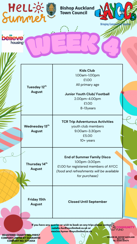 Auckland Youth and Community Centre, Summer Activities Week 4
