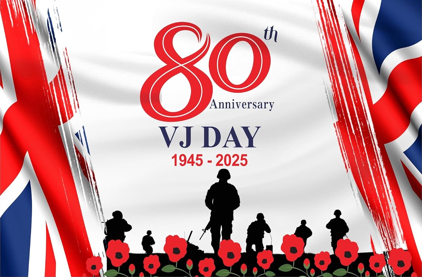 Victory over Japan (VJ) Day 80th Anniversary, Friday 15th August 2025.