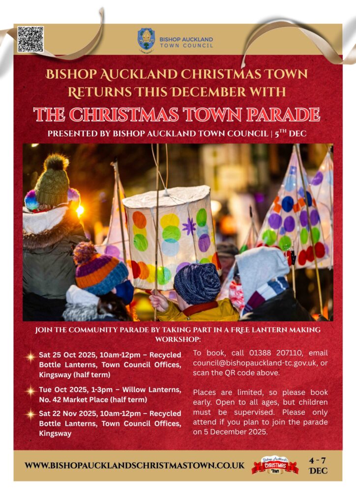 Bishop Auckland Christmas Town Parade 2025 Flyer