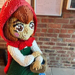 Red Riding Hood installation at The Brow Lounge has been relocated to Bishop Auckland Town Council, 54 Kingsway DL14 7JF.